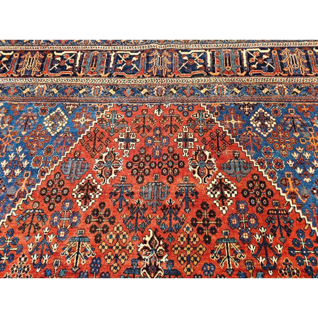 Textile Vintage Persian Joshegan Kashan Rug, Hand-Knotted Wool, Weeping Willow Pattern,11x14 For Sale - Image 7 of 14