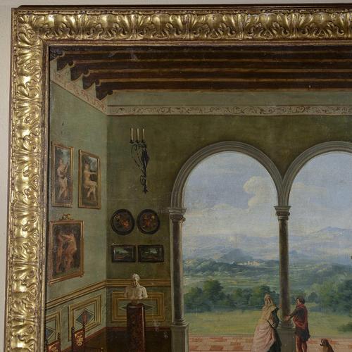Painting, View, 1900s, Oil on Canvas For Sale - Image 4 of 9