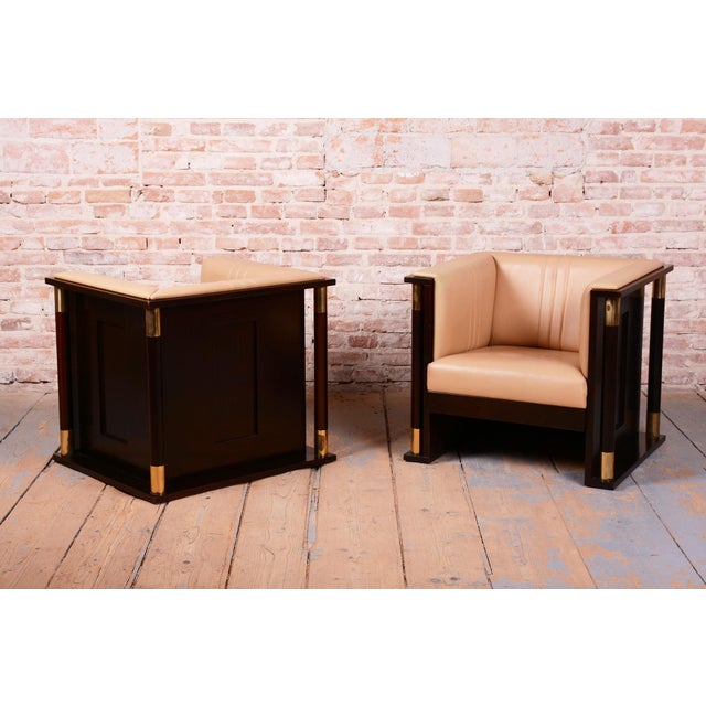 Art Nouveau Mahogany Armchairs from J. Hoffmann, Austria, 1910s, Set of 2 For Sale - Image 15 of 18