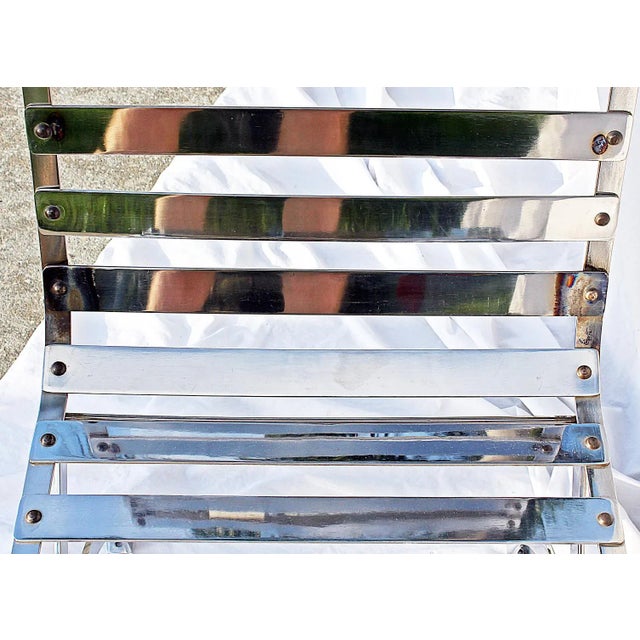 Metal Custom Modern Stainless Steel Chair by Szilagyi For Sale - Image 7 of 10