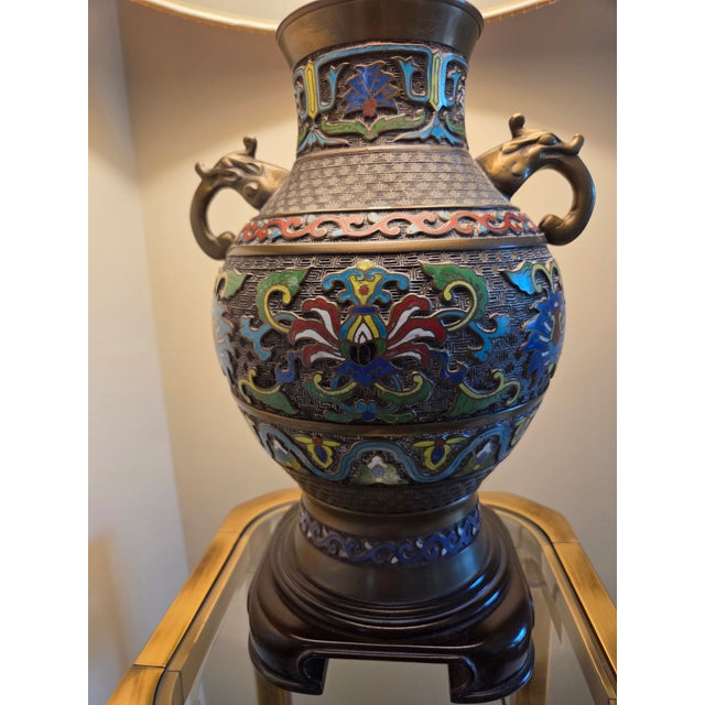 This is a stunning example of mid-century Cloisonné from Wildwood Lamps, a company who to this day upholds an ethos of...