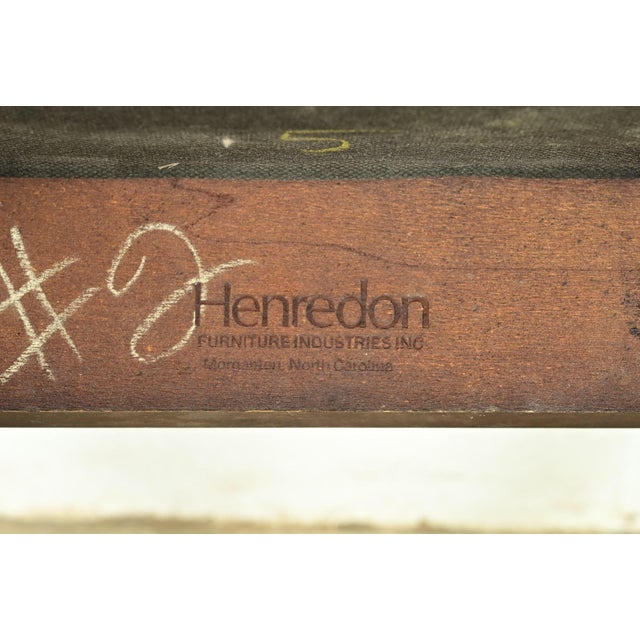 Henredon Chinoiserie Queen Anne Hand Painted Oak and Burl Wood Dining Chairs, Set of Six For Sale - Image 13 of 14