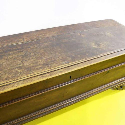 Rustic Wood Chest with Carved Decorations For Sale - Image 3 of 14