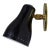1960s Black & Brass Wall Lamp Attributed to Jacques Biny For Sale