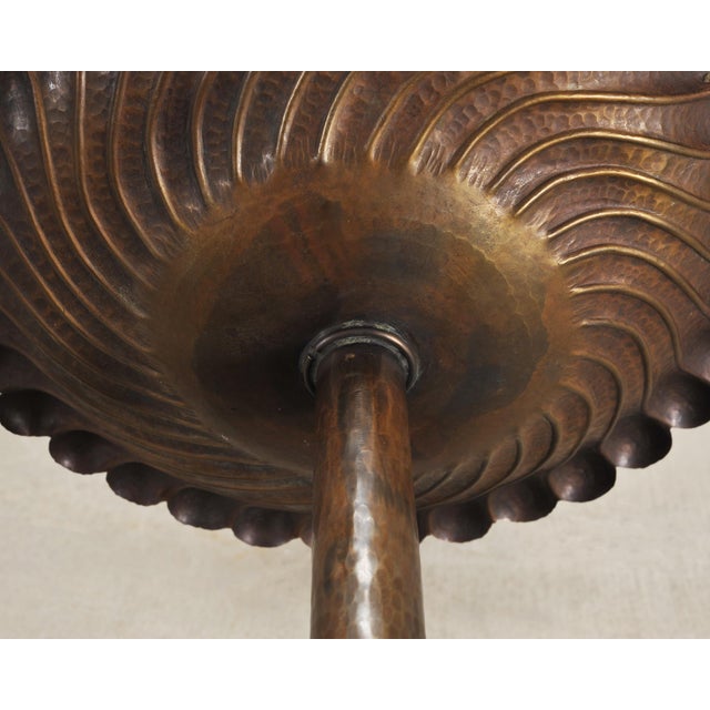 Patinated Bronze Three-Tier Muffin Dessert Stand or Display For Sale - Image 9 of 18