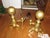 Antique Brass Fire Place Andiron’s For Sale - Image 6 of 8