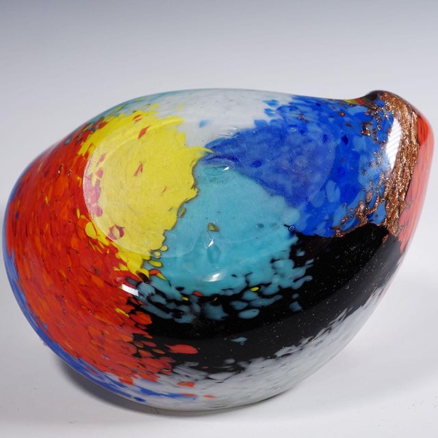 Vintage Oriente Art Glass Bowl by Dino Martens for Aureliano Toso For Sale - Image 6 of 6