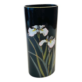 Tall Black Iris Vase For Sale