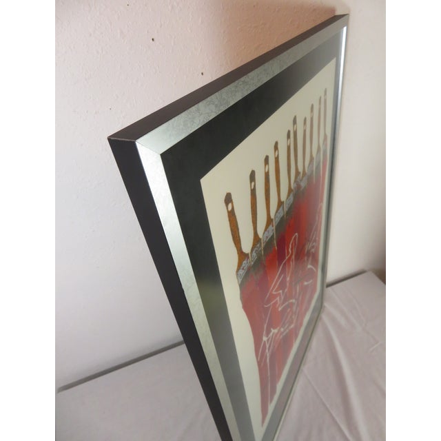 Arman Fernandez ~ Paintbrush Strokes ~ 1996 Atlanta Olympics ~ Materic Lithograph Signed Art For Sale - Image 15 of 18
