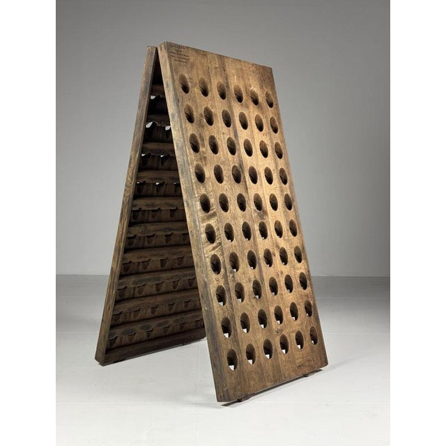 Oak Champagne Wine Rack Pupitre For Sale - Image 10 of 15