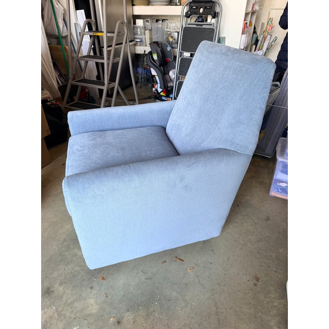 McCreary Modern Swivel Rocker NEW; BLUE and just for YOU. This is a chair handsome enough for your living space but also...