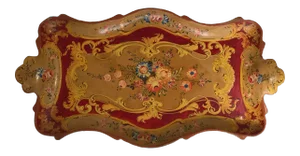 Vintage Made in Japan Alcohol Proof Paper Mache Servng Tray