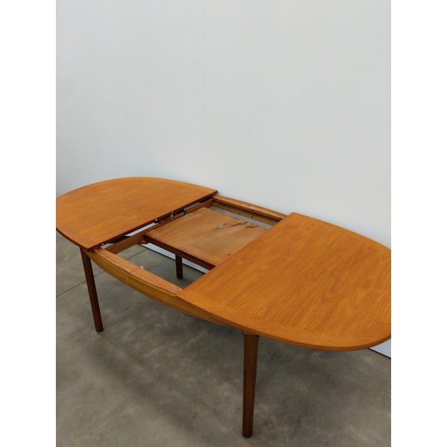 Vintage Mid Century Modern Teak Extendable Dining Table by Nathan For Sale - Image 14 of 14