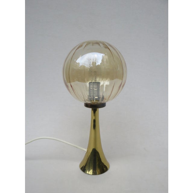 Space Age German Brass and Glass Table Lamps, 1960s, Set of 2 For Sale - Image 18 of 18