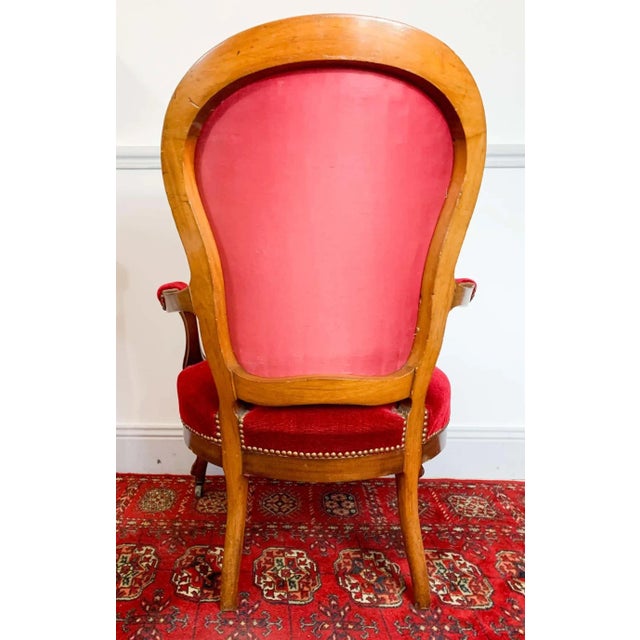 Louis XV Style Cabriolet Armchair, 1850s For Sale - Image 5 of 9
