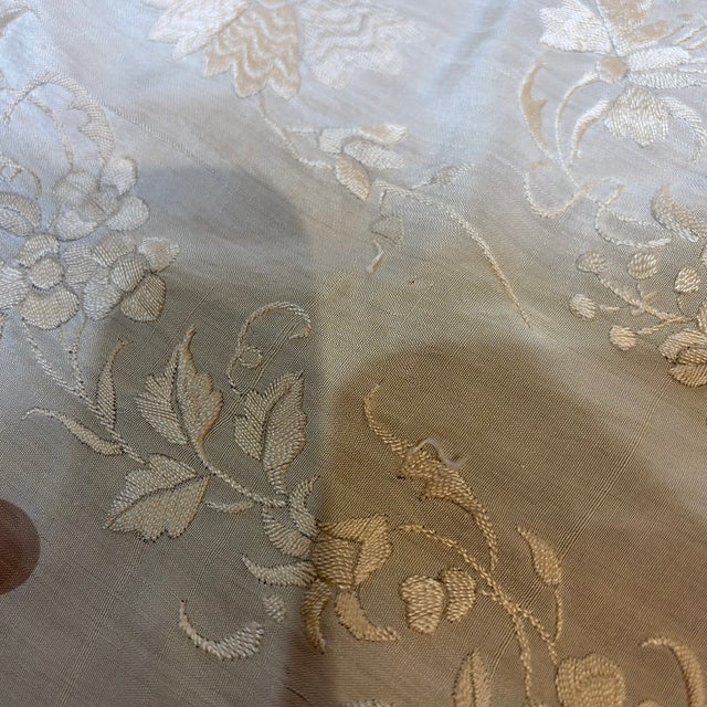 Cream Silk Piano Shawl For Sale In Aspen - Image 6 of 9
