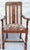 Antique 1910s Arts & Crafts Mission Tiger Oak Dining Chairs Set of 6 For Sale - Image 14 of 15