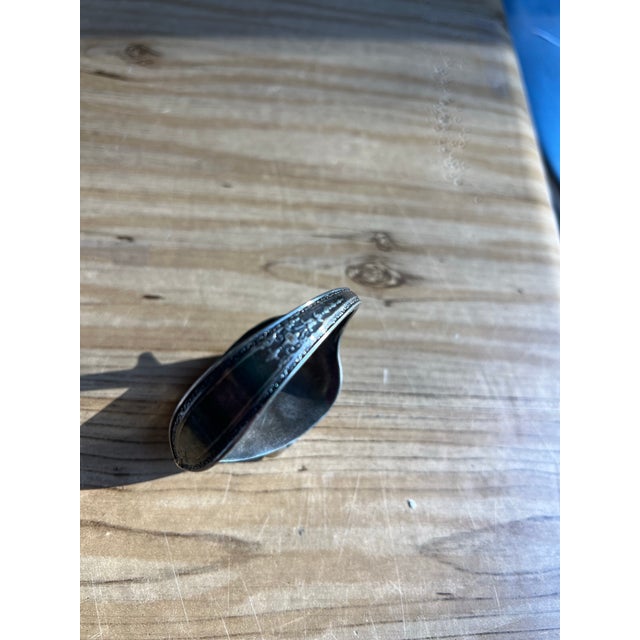 Small Vintage Roger and Sonaa Silver Wrist Cuff With Stone For Sale - Image 4 of 12