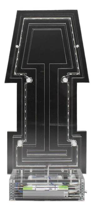 Acrylic Glass Table Lamp #R4 Overlapping by Giuseppe Castellano for GC Light, Italy, 2022