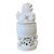 Vintage Blanc De Chine Foo Dog Covered Incense Burner | White Porcelain Guardian Lion Jar | Chinese Chinoiserie Decor For Sale