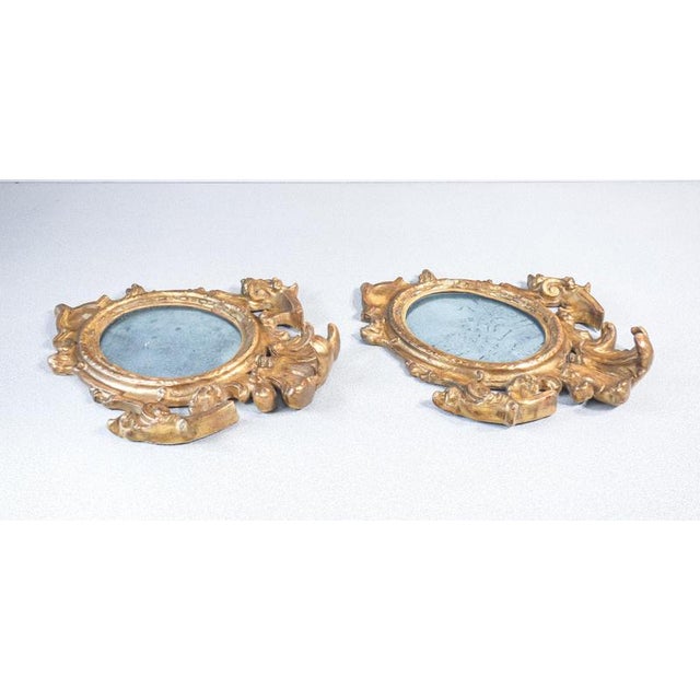 Louis XV Mirrors in Gilded Ceramic, Set of 2 For Sale - Image 14 of 18