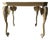 Late 20th Century Carved Elephant Heads and Trunks Game Side Table For Sale