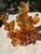 1960s Mid Century Amber Hand-Blown Art Glass Abstract Sculpture For Sale - Image 5 of 8