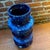Tall Blue Ceramic Vase, West Germany, 1970s For Sale - Image 4 of 5