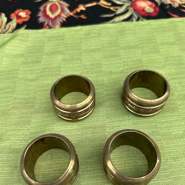 Up for consideration is a beautiful collection of brass napkin rings. These would look lovely in your home and they are a...