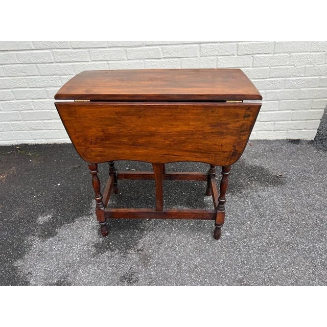 Early 20th Century Antique Pine Drop Leaf Table For Sale - Image 11 of 11