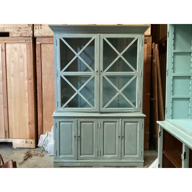 1970s Vintage French Painted Bookcases/Pr. For Sale - Image 5 of 16