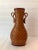 Mid 20th Century Wicker Rattan Footed Bud Vase With Handles For Sale - Image 4 of 9