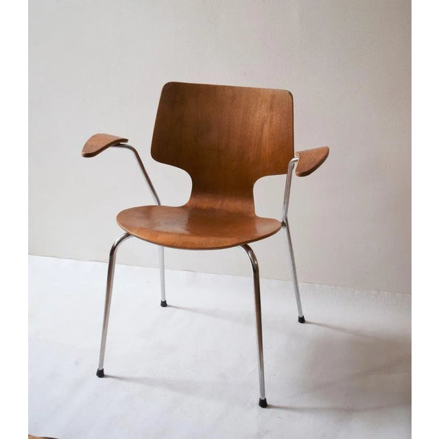 Metal Scandinavian Armchair, 1960s For Sale - Image 7 of 7