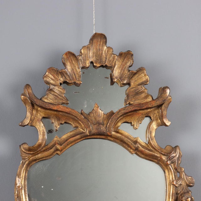 Small Baroque Wall Mirror For Sale - Image 3 of 9