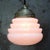 1920s French Art Deco White Clichy Glass Pendant Lamp For Sale - Image 5 of 7