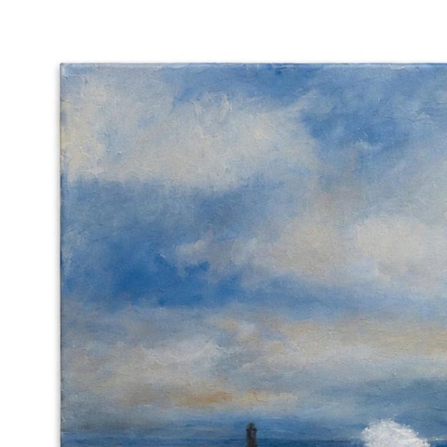 Painting - Jusa (20th century) - Foz do Douro (signed). Foz do Douro'; acrylic on canvas. Signed on the frame. Dimensions:...