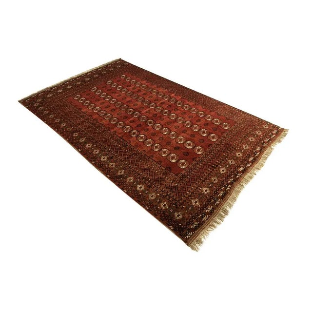Mid-Century Modern Original Buchara Rug For Sale - Image 3 of 11