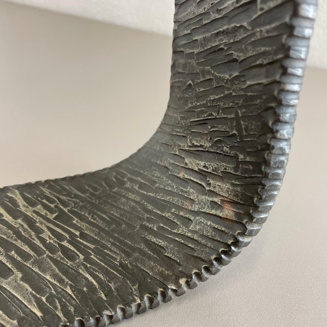 Modernist Sculptural Brutalist Copper Floor Candleholder, Germany, 1970s For Sale - Image 13 of 18