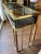 Italian Design Console Table in Brass and Gray Smoked Glass For Sale - Image 4 of 9