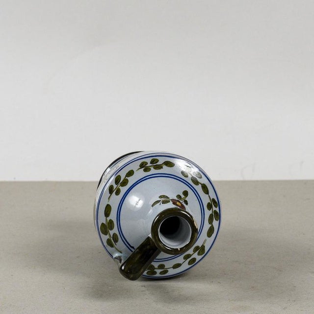 Ceramic Ceramic Faenza Jug Vase from CALF, Milan, Italy For Sale - Image 7 of 9