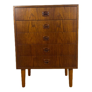 Small Teak Chest of Drawers Mid-Century Modern Danish Design, 1960s For Sale