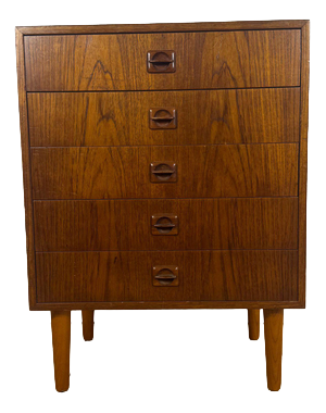 Small Teak Chest of Drawers Mid-Century Modern Danish Design, 1960s