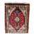 1990s Handwoven Persian Hamedan Area Rug 1'4" X 1'9" For Sale