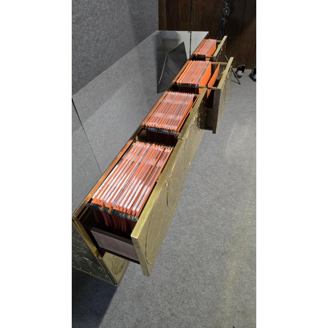 Brass and Birch Sideboard from Justfurnituress SRL For Sale - Image 12 of 13