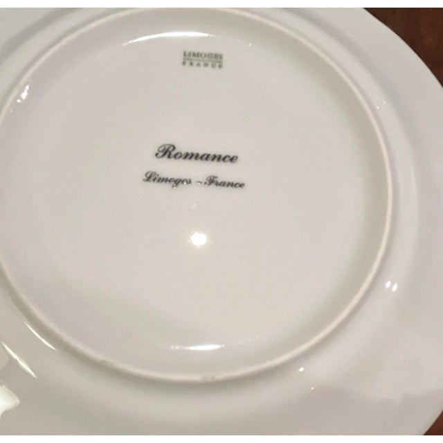 1940s Limoges Plates Set of 4 (Romance) For Sale - Image 5 of 5
