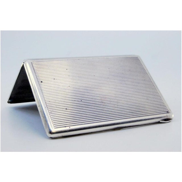 Fluted Silver Cardboard Box For Sale - Image 6 of 10