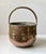 A Large Moroccan Moorish style polished brass and copper planter or fire bucket, handcrafted and chiseled with Moorish...