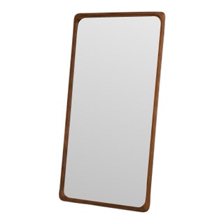 1960s Danish Modern Teak Mirror For Sale