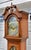 Colonial Cherry Grandfather Clock Vintage Moon Dial Triple Weights Chime For Sale - Image 14 of 18