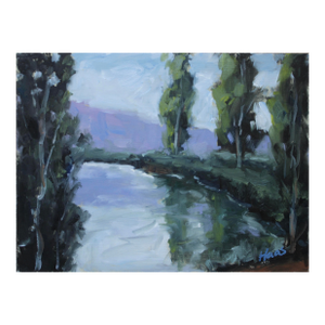 Minimalist Expressionist Landscape (Original Oil Painting)